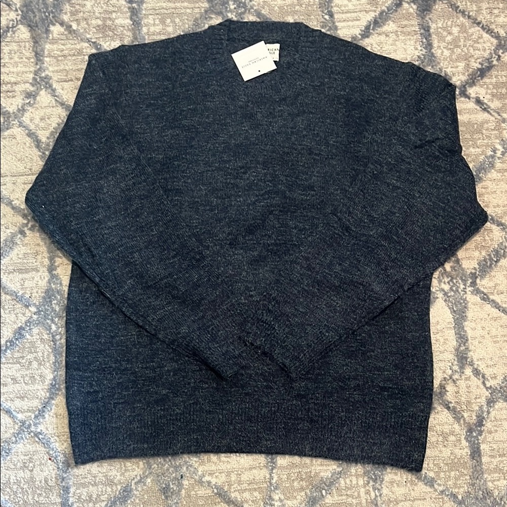 American Eagle Outfitters Navy Crewneck Sweater